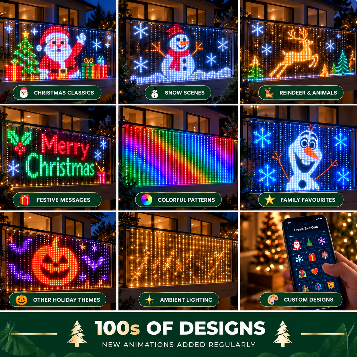JoyLume™ Smart LED Curtain Lights