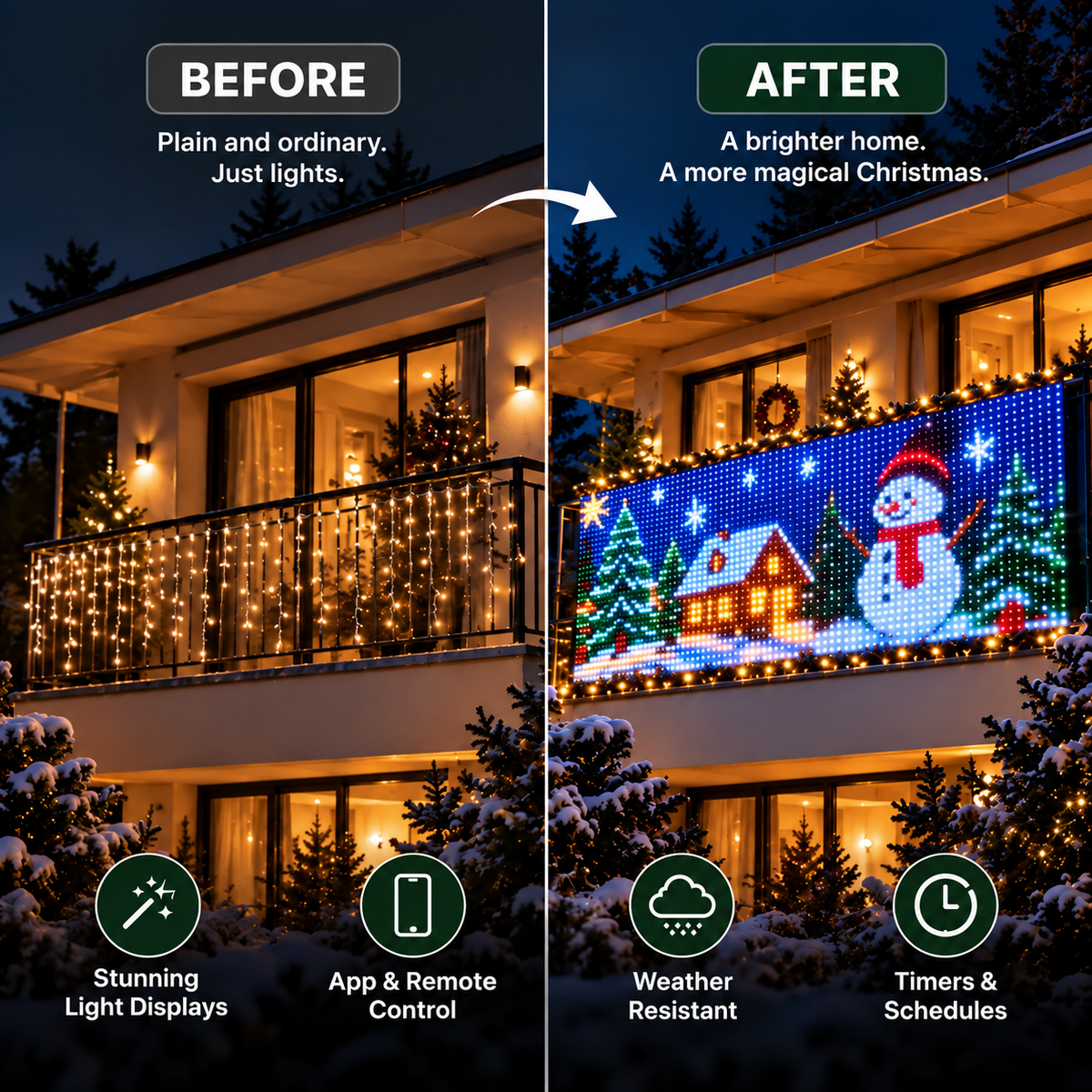 JoyLume™ Smart LED Curtain Lights
